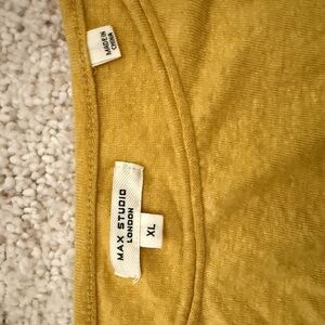 Max Studio Mustard Women's Top